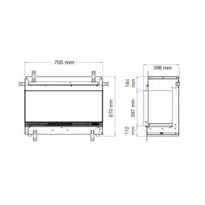 Kominek elektryczny Dimplex Vista 70 I
