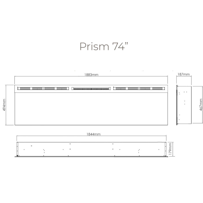 Kominek elektryczny Dimplex Prism 74″