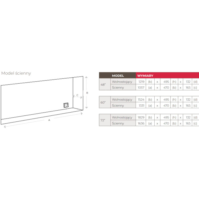 Kominek elektryczny Dimplex Sierra 60"