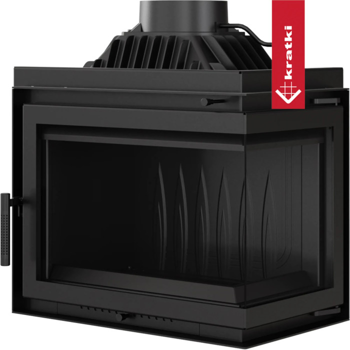 Kominek żeliwny KRATKI SIMPLE prawy BS 8 kW Ø 180