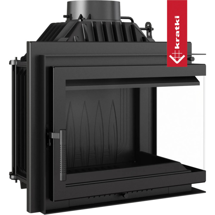 Kominek żeliwny KRATKI SIMPLE prawy BS 8 kW Ø 150