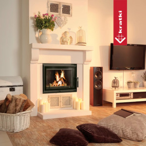Kominek żeliwny KRATKI ZUZIA ECO DECO 12 kW Ø 200