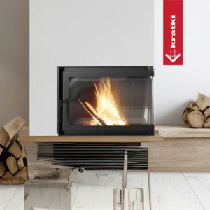 Kominek żeliwny KRATKI SIMPLE prawy BS 15 kW Ø 200