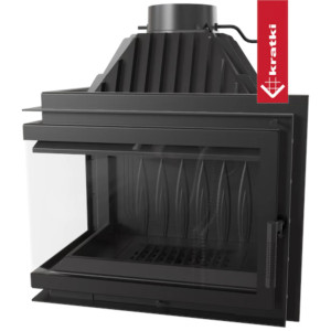 Kominek żeliwny KRATKI SIMPLE lewy BS 15 kW Ø 200