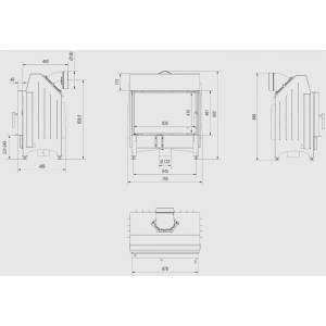 Kominek KRATKI ZIBI DECO 11 kW Ø 180