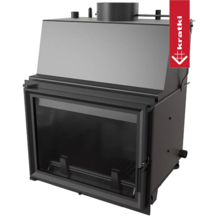 Kominek z płaszczem wodnym KRATKI ZUZIA 12 kW Ø 200