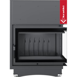 Kominek żeliwny KRATKI ZUZIA ECO DECO prawy BS 12 kW Ø 150