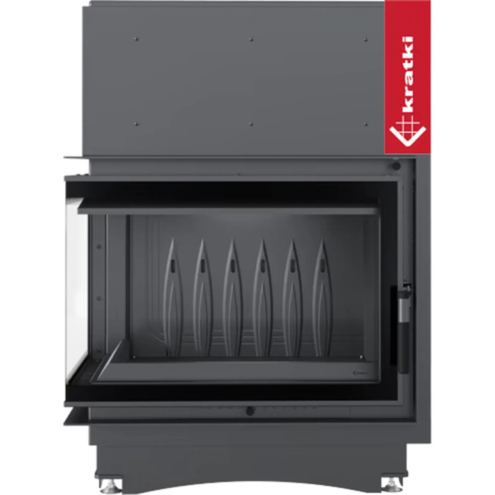 Kominek żeliwny KRATKI ZUZIA ECO DECO lewy BS 12 kW Ø 200