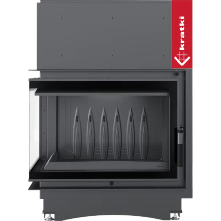 Kominek żeliwny KRATKI ZUZIA ECO DECO lewy BS 12 kW Ø 200