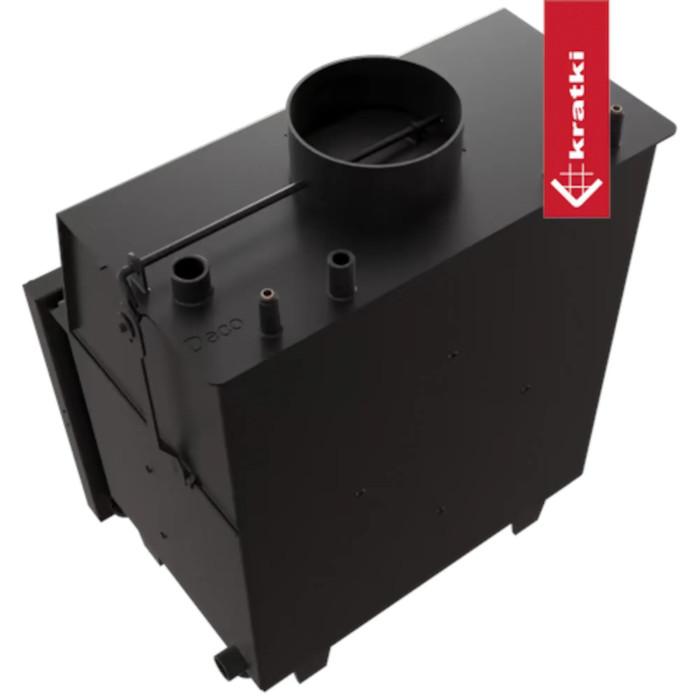 Kominek z płaszczem wodnym KRATKI ZUZIA DECO 12 kW Ø 200