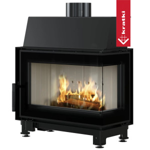 Kominek powietrzny stalowy KRATKI SIMPLE prawy 6 kW 150