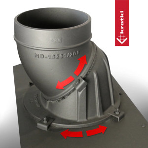Kominek KRATKI LUCY SLIM 8 kW Ø 160