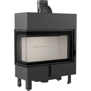 Kominek KRATKI LUCY SLIM lewy BS 10 kW Ø 160
