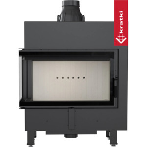 Kominek KRATKI LUCY SLIM lewy BS 10 kW Ø 160