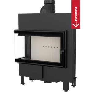 Kominek KRATKI LUCY SLIM lewy BS 10 kW Ø 160