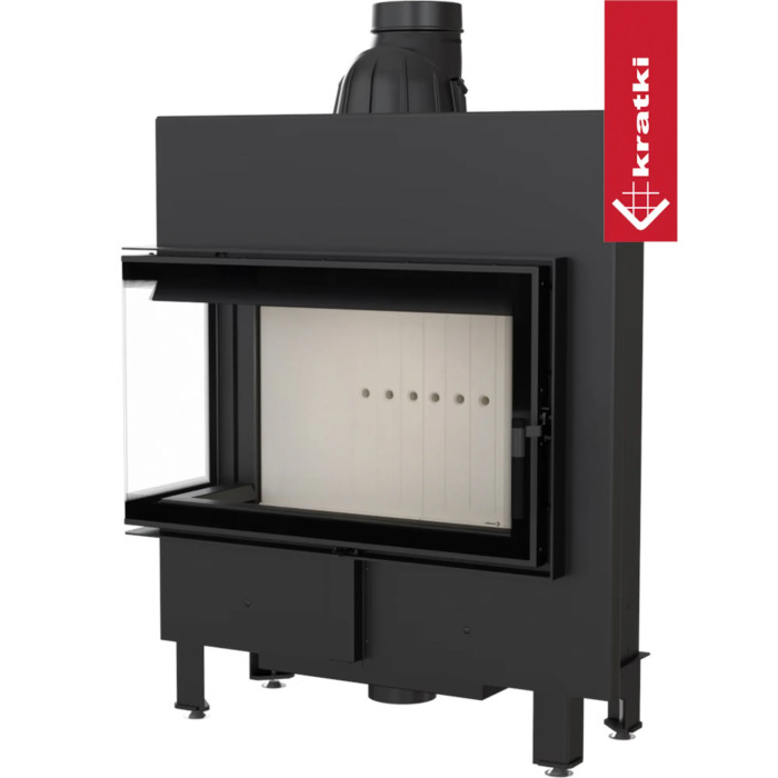 Kominek KRATKI LUCY SLIM lewy BS 10 kW Ø 160