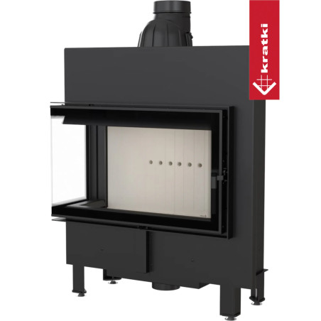 Kominek KRATKI LUCY SLIM lewy BS 10 kW Ø 160