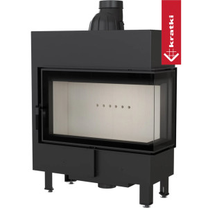 Kominek KRATKI LUCY SLIM prawy BS 10 kW Ø 160