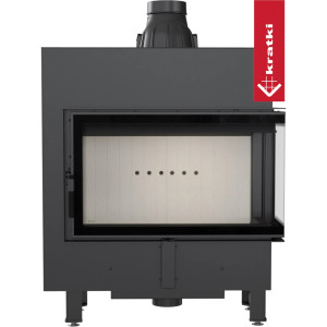 Kominek KRATKI LUCY SLIM prawy BS 10 kW Ø 160
