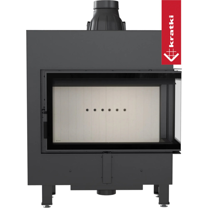 Kominek KRATKI LUCY SLIM prawy BS 10 kW Ø 160