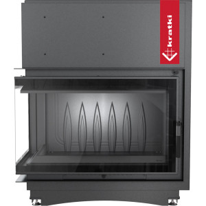 Kominek żeliwny KRATKI OLIWIA DECO lewy BS 16 kW Ø 200