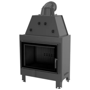 Kominek KRATKI MBO 15 kW Ø 200 czarne wyłożenie