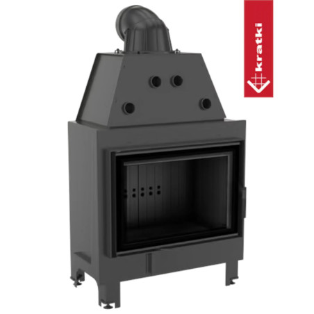 Kominek KRATKI MBO 15 kW Ø 200 czarne wyłożenie