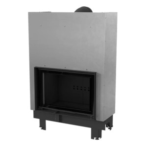 Kominek KRATKI MBO 15 kW Ø 200 Gilotyna czarne wyłożenie