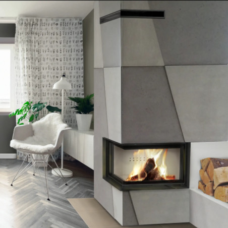 Kominek KRATKI MBO lewy BS 15 kW Ø 200 Gilotyna