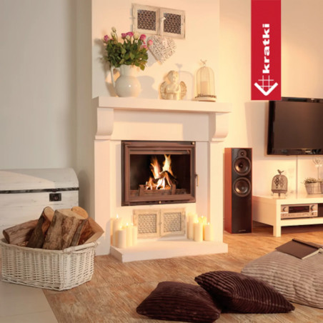 Kominek powietrzny żeliwny KRATKI ZUZIA 15 kW Ø 200