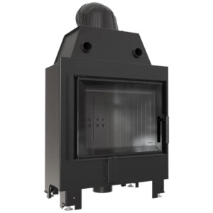 Kominek KRATKI MBM 10 kW Ø 200 czarne wyłożenie