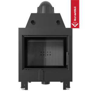 Kominek KRATKI MBM 10 kW Ø 200 czarne wyłożenie