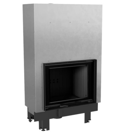 Kominek KRATKI MBZ 13 kW Ø 200 Gilotyna czarne wyłożenie