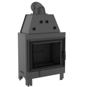 Kominek KRATKI MBA 17 kW Ø 200 czarne wyłożenie