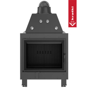 Kominek KRATKI MBA 17 kW Ø 200 czarne wyłożenie