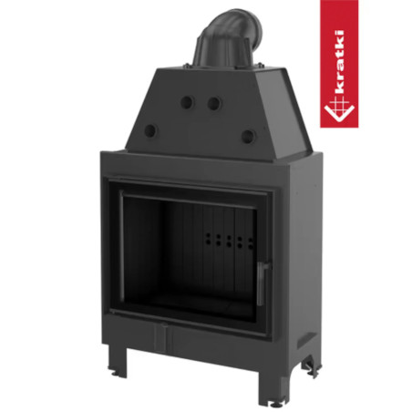 Kominek KRATKI MBA 17 kW Ø 200 czarne wyłożenie