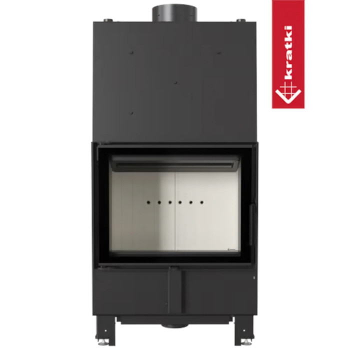 Kominek z płaszczem wodnym KRATKI LUCY 12 kW Ø 200