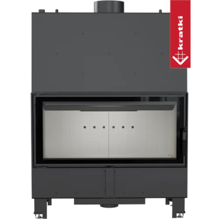 Kominek z płaszczem wodnym KRATKI LUCY 20 kW Ø 200