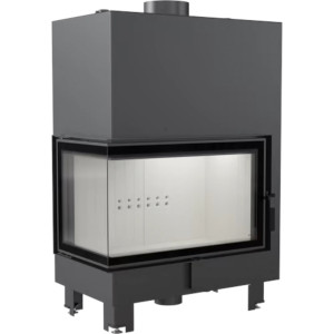 Kominek z płaszczem wodnym KRATKI MBO lewy 15 kW Ø 200