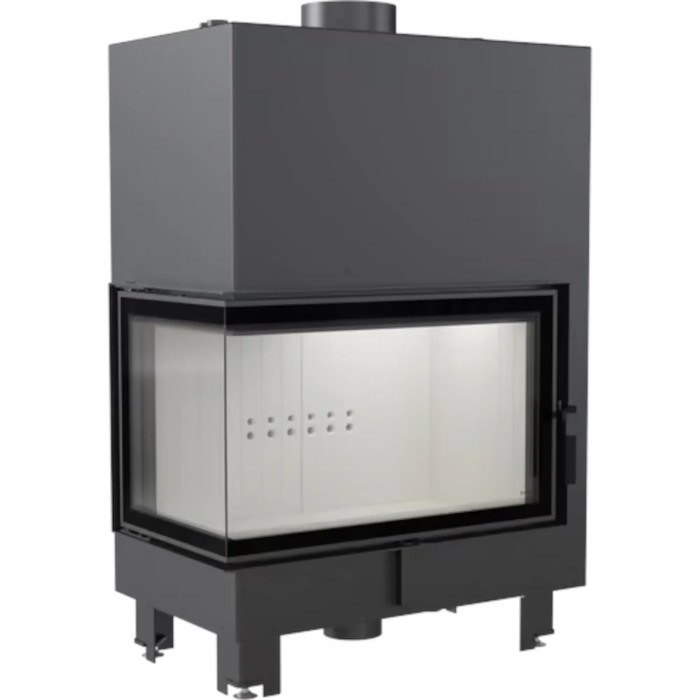 Kominek z płaszczem wodnym KRATKI MBO lewy 15 kW Ø 200