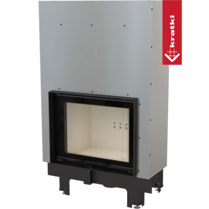 Kominek z płaszczem wodnym KRATKI MBM 12 kW Ø 180 gilotyna