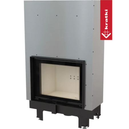 Kominek z płaszczem wodnym KRATKI MBM 12 kW Ø 180 gilotyna