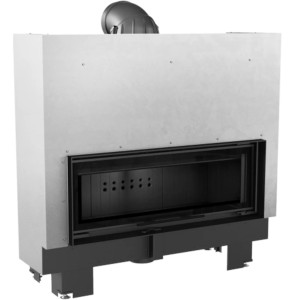 Kominek KRATKI MB100 14 kW Ø 200 Gilotyna czarne wyłożenie
