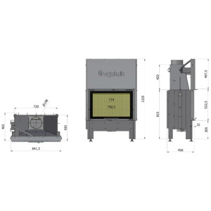 Kominek Hajduk Volcano ATh 9 kW