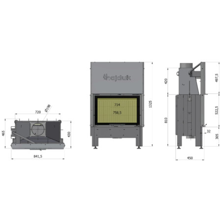 Kominek Hajduk Volcano ATh 9 kW