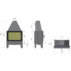 Kominek Hajduk Volcano AT 9 kW