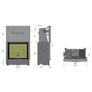 Kominek Hajduk Volcano STh 11 kW