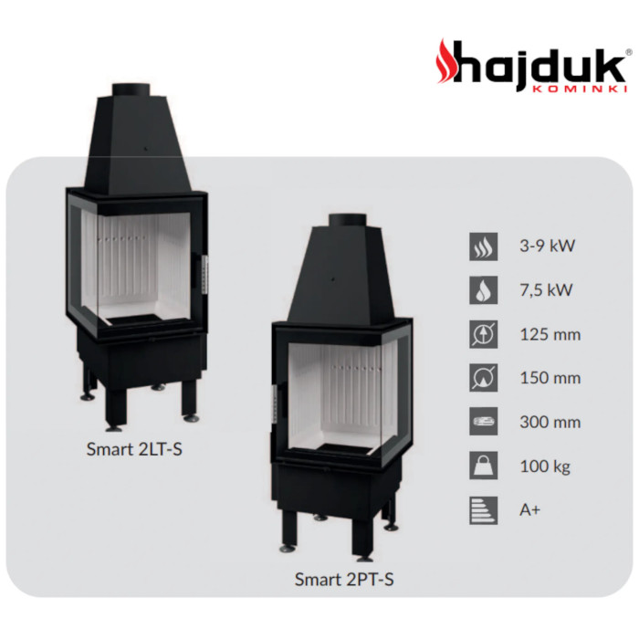 Kominek Hajduk Smart 2PT-S 7,5kW