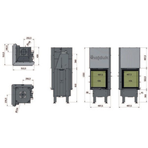Kominek Hajduk Smart 2PTh-S 7,5kW