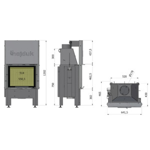 Kominek Hajduk Smart XTh 7kW